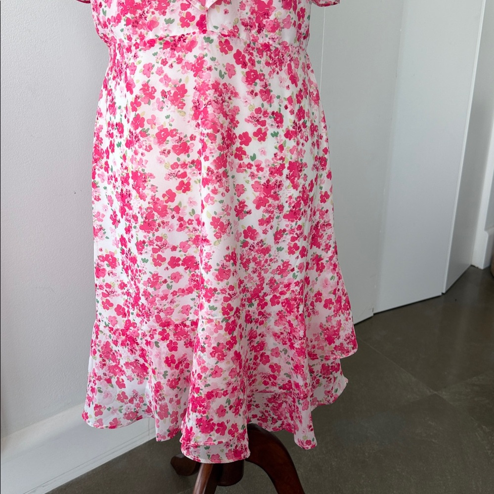 Floral Pink Mini Dress - Picture 6 of 10